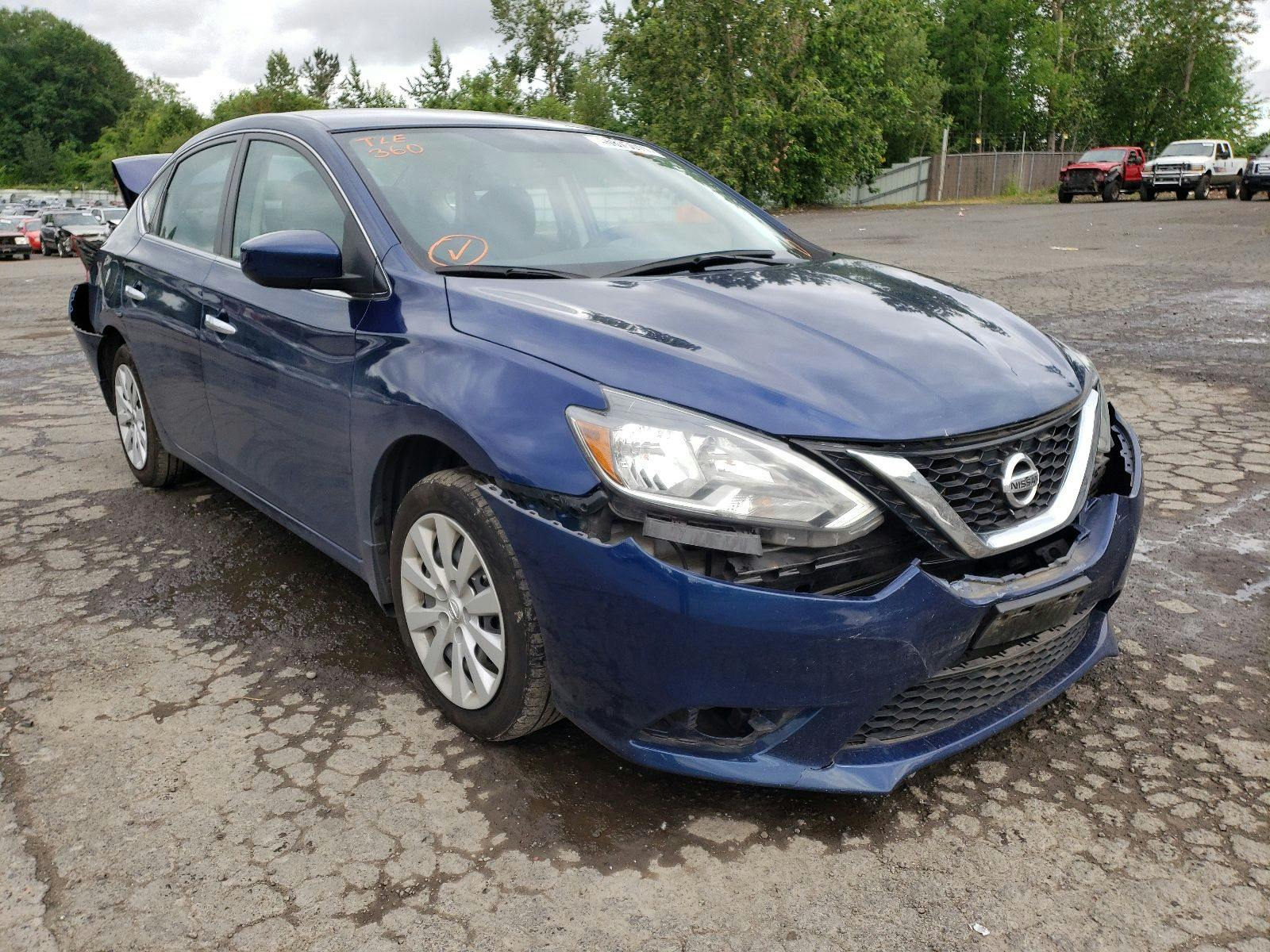 main view of 3N1AB7APXGY336759 Nissan Sentra 2016