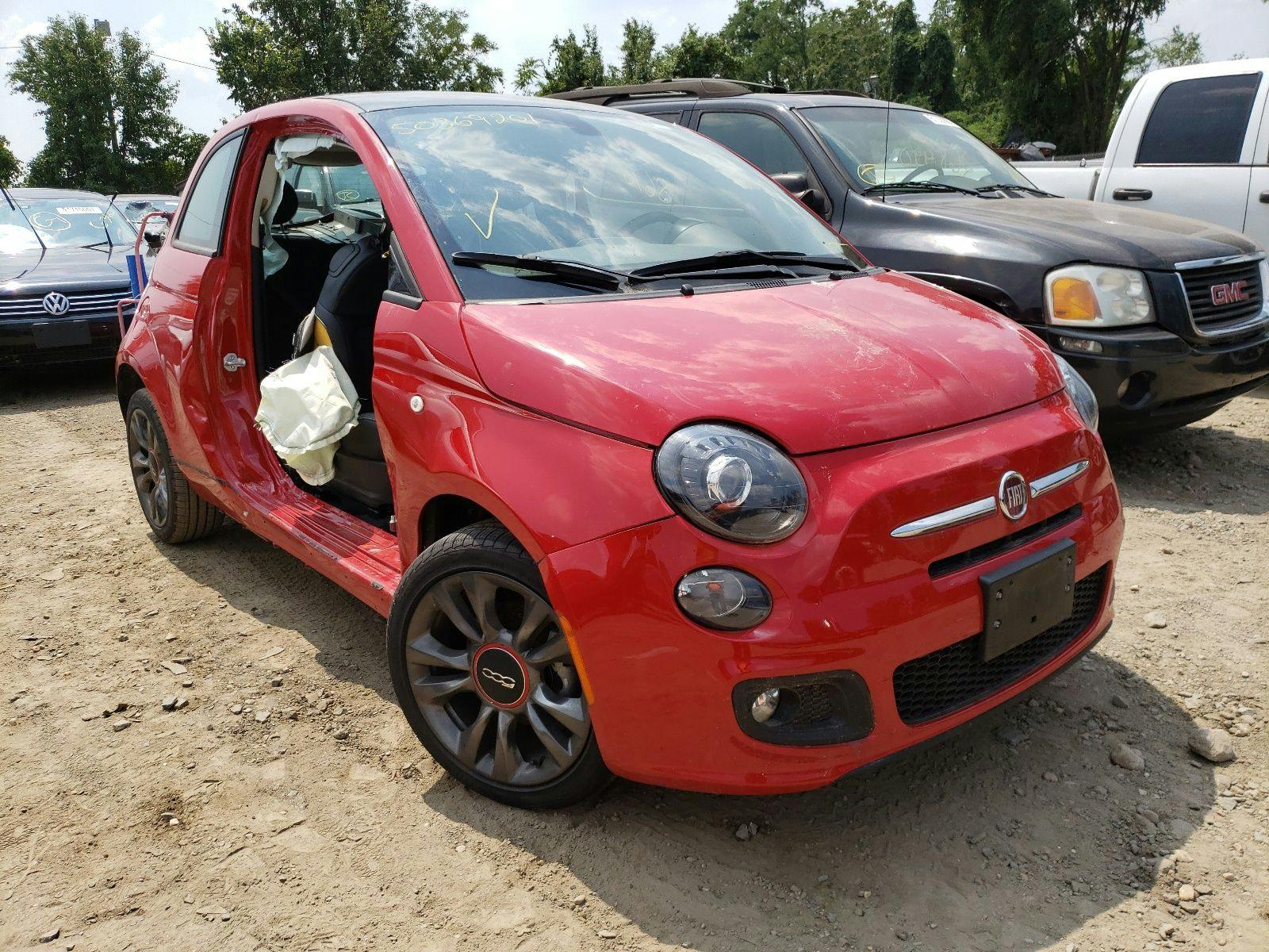 main view of 3C3CFFKR1HT699829 Fiat 500 2017