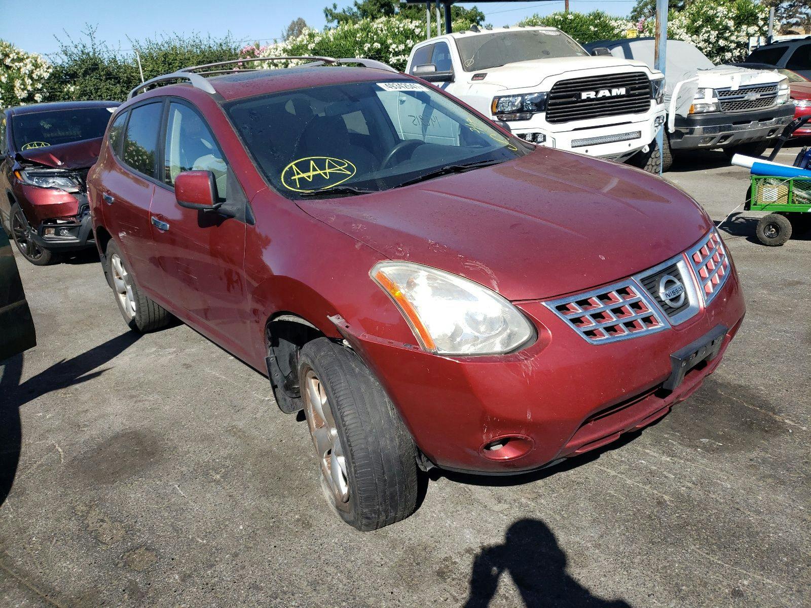 main view of JN8AS5MT3AW003140 Nissan Rogue 2010